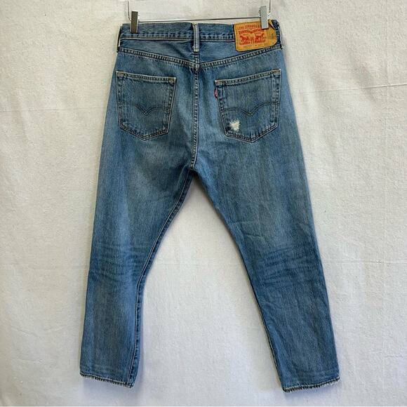 Levi's 501 custom hand‎ painted cartoon graffiti high waist jeans size 32x30 - Picture 14 of 16